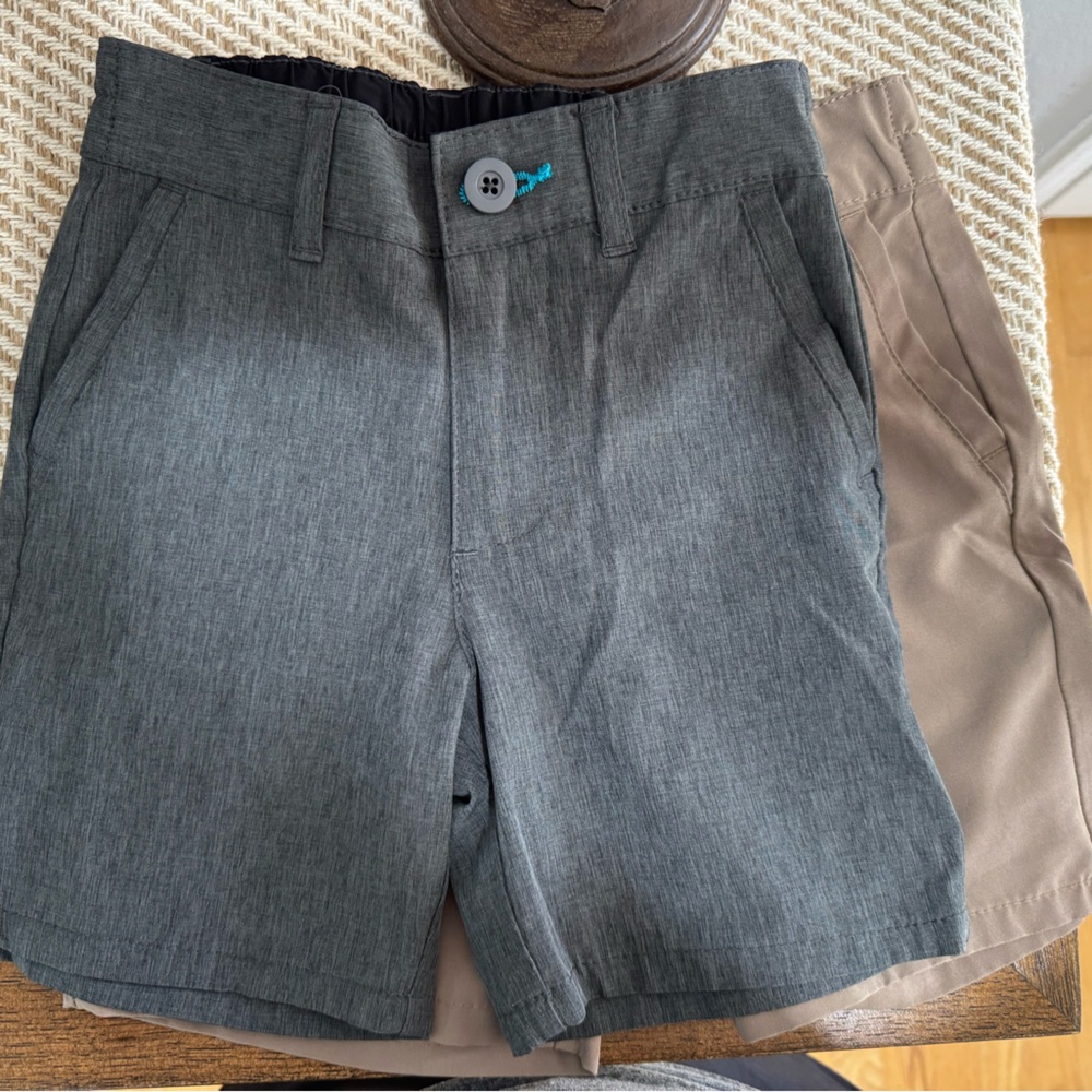 Burnside Gray and Tan Kids Shorts